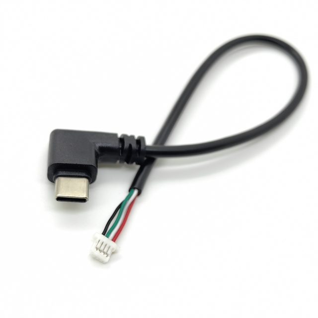 Custom USB to JST Cable Assemblies SH 1.0mm 7 4P 5PJST Connector USB A/Type C/micro USB for Automobile Electronic Use PVC Jacket