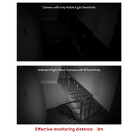 Caméra USB Arducam 2MP IMX462 vision diurne et nocturne IR 95 ° Objectif HD DFOV avec boîtier métallique B0490, objectif HD à monture M12 pour robot