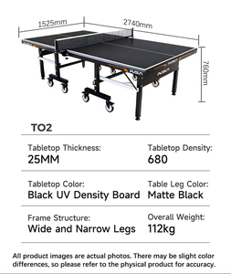 <span class=keywords><strong>Set</strong></span> da <span class=keywords><strong>Ping</strong></span> <span class=keywords><strong>Pong</strong></span> PUSUN 25mm Ecologico e Resistente alle Intemperie Pieghevole Alta Durabilità per Uso Interno/Esterno - Product Image 3