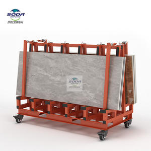 Dalle de marbre personnalisée en gros à usage intensif de 1.5 à 2 tonnes et 2.5 mètres un cadre pour le stockage et le transport de dalles de pierre - Product Image 1