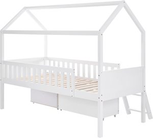 Nuove montate in legno per bambine e bambini con <span class=keywords><strong>due</strong></span> cornici per bambini Montessori <span class=keywords><strong>a</strong></span> pavimento letto per bambini con rotaie - Product Image 3