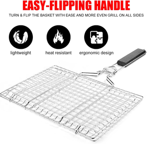 הסיטונאי מותאם אישית בישול עוף bbq/ברביקיו 304 חוט נירוסטה רשת התאספו בקלות - Product Image 5