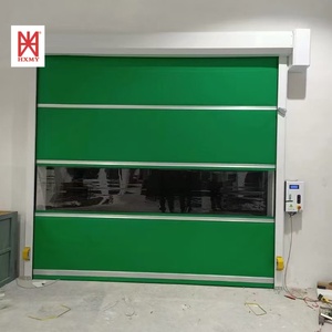 <span class=keywords><strong>Porte</strong></span> à enroulement motorisée en PVC haute performance avec joints <span class=keywords><strong>de</strong></span> brosse résistants aux intempéries pour usage industriel - Product Image 6