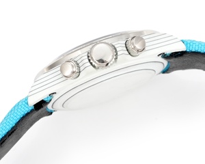 Montre mécanique sportive étanche pour plongeur, avec alarme, cadran à aiguilles, pierre précieuse diamant bleu, carbone blanc de haute qualité, 40 mm - Product Image 2