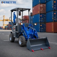 Loader Mini Backhoe 4x4 Bersertifikasi CE EPA, Bertenaga Listrik & Diesel, Mesin Penggali Kompak, Harga Pabrik