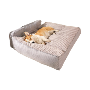 Großes Winter-Hunde bett Umwelt freundliches festes Muster Abnehmbare Handwäsche Baumwolle Fill Pet Sofa - Product Image 1