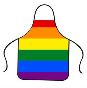 Designed for Rainbow (Original Design) <strong>Pride</strong> Apron Reusable Polyester Fan Gift for Home <strong>Kitchen</strong> Cleaning Unique Kit - Product Image 4