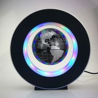 Gran oferta, globo terráqueo con mapa del mundo magnético giratorio 2025, nueva luz nocturna LED levitante con potencia tipo C, diseño moderno DIY para uso doméstico