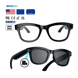 SENBONO M01PROカメラ付きファッションスマートメガネWIFI写真ビデオChatGPT AI翻訳通話音楽スマートサングラス - Product Image 1