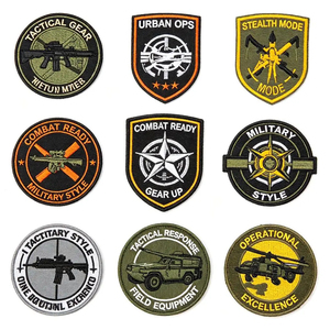 Patch brodé souple avec fixation auto-agrippante, patch personnalisé pour accessoires vestimentaires, service d'usine OEM pour la marque - Product Image 4