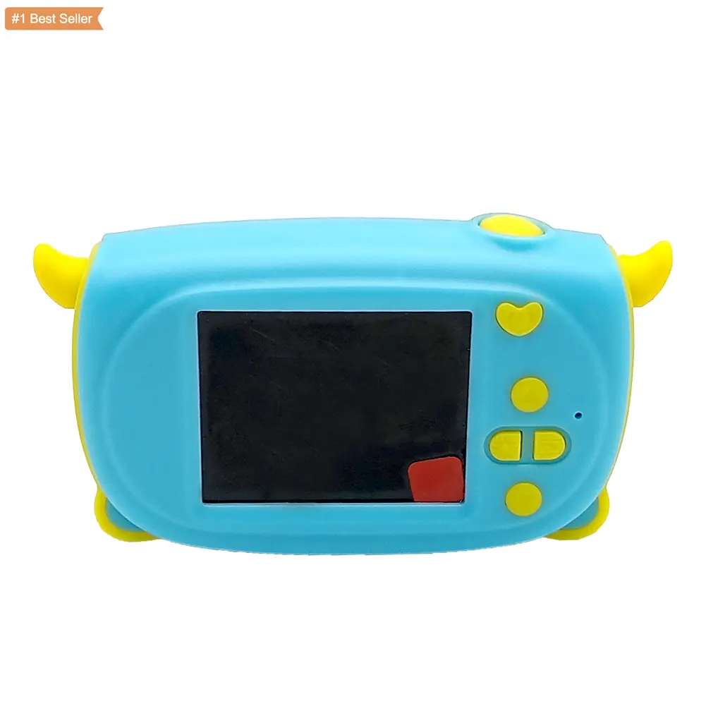 Jumon Portable HD Digital Orange Kids Camera For 3-9 Year Old Kids Video Camera for Kids Digital Toy Camera for Boys and Girls