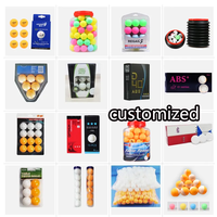 Pelotas de Ping Pong de Colores de Buena Calidad, 40 mm+, Pelotas de Tenis de Mesa Negras, Pelotas de Beer Pong, Paquete de 100 Piezas, Se Aceptan Personalizaciones