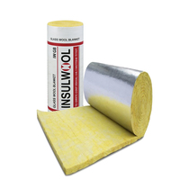 Rouleau d'isolation en laine de verre ignifuge Insulwool avec feuille d'aluminium jaune, certifié ISO R6.0, écologique, garantie à vie pour l'acier