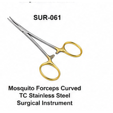 Ensemble d'instruments chirurgicaux de classe I, forceps à pointe courbée en acier inoxydable TC, avec source d'alimentation manuelle pour l'hémostase, certifié CE - Product Image 2
