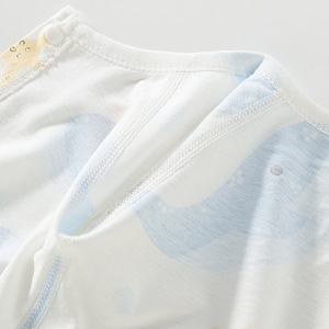 Body para bebé de algodón puro, ropa fina de manga larga transpirable, ropa de verano unisex para recién nacidos de un mes de edad - Product Image 1