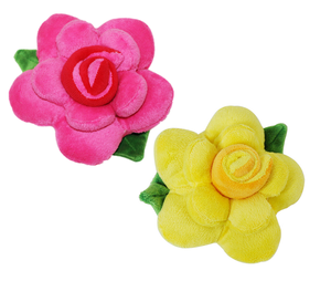 ingrosso fabbrica rosa fiore animale domestico giocattoli di peluche cane tiro giocattoli da compagnia giocattoli squeaker - Product Image 6