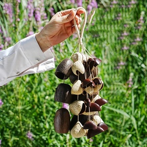 Wholesale Hand Crafted Long Mixed Fruit Shell Shaker <b>Wind</b> Chim Rattle Bell For Sound Therapy Hanging Home Bohemian Decor - Product Image 5