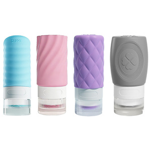 Bouteille de voyage en silicone 90 ml, qualité alimentaire, anti-fuite, portable, pour articles de toilette et soins de la peau - Product Image 3