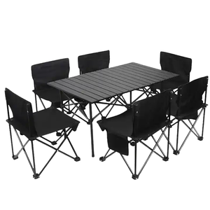 Hot Bán Xách Tay Nhôm Có Thể Gập Lại Trọng Lượng Nhẹ Không Thấm Nước Cắm Trại Gấp Bảng Cuộn Hàng Đầu Mang Theo Túi Dã Ngoại Du Lịch BBQ Ngoài Trời - Product Image 1