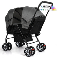 Poussettes pour bébés, nouveau design, légères, pliables, poussettes de voyage pour bébés jumeaux, cadre en acier inoxydable, vente en gros
