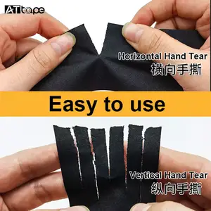 Produttori nastro adesivo per mascheratura personalizzato nastro a strappo nastro adesivo in tessuto nero