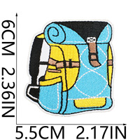 Patchs brodés personnalisés sur le thème du camping et des voyages pour sacs