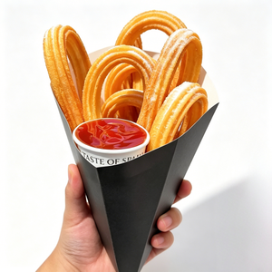 Cajas para Churros, Cajas para Papas Fritas, Cajas para Aros de Cebolla, Cajas para Papas Fritas de Camote, Cajas para Pollo Frito, Empaques Desechables al por Mayor para Churros - Product Image 5