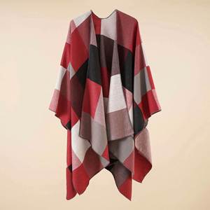 Vente en gros de châles en laine 150*130cm pour femmes, longs ponchos, écharpes d'hiver, étoles, pashminas - Product Image 5