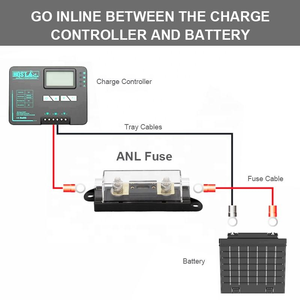 Porte-fusible ANL-2 pour voiture, compatible <span class=keywords><strong>12V</strong></span>, avec contacts en cuivre et couvercle transparent en plastique - Product Image 3