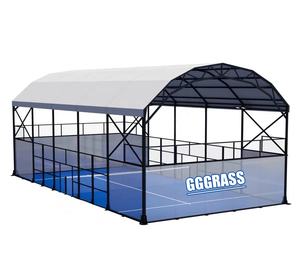 <span class=keywords><strong>Padel</strong></span> Court Techo Tienda DE TENIS Panorámica Indoor Sport Court Costo móvil con cubierta - Product Image 3