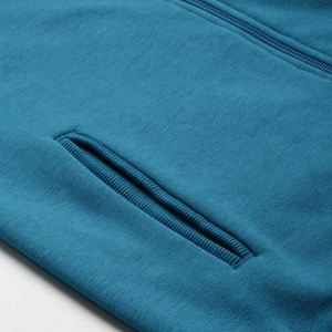 Sweat à capuche zippé pour femme en molleton de coton écologique, confortable et respirant, service OEM ODM - Product Image 5