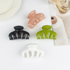 Jelly Style femmes élégant vent cheveux accessoires Simple dos de la tête épingle à cheveux demi-cravate cheveux pince à saisir en gros - Product Image 3
