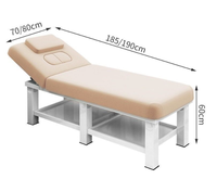 Großhandel Moderne Multifunktionale Weiße Massageliege aus Holz und Metall mit Hochdichtem Schwamm für Schönheitssalon, Hotel, Spa und Schlafzimmer