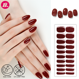 Meilleur autocollant de gel UV pour ongles BEST SEOUL BEAUTY, sans toxines, forme amande, pour salon de manucure DIY - Product Image 2