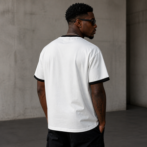 Camiseta de Algodón 100% para Hombre al por Mayor, Oversize con Hombros Caídos, Diseño Personalizado, Ecológica, Transpirable, Estilo Urbano, Venta al por Mayor - Product Image 2