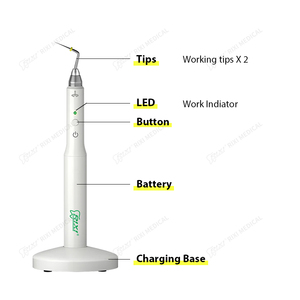 Penna dentaria Endo Cordless guttaperca otturazione Melt Filling strumento con punte riscaldanti per terapia orale - Product Image 4