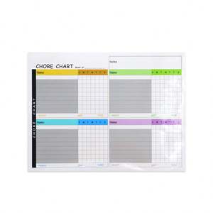 Custom Magnetic Board Dry <b>Erase</b> <b>Whiteboard</b> Reusable Flexible Reward Chart Responsibility Chart Fridge Magnet for Kids - Product Image 5