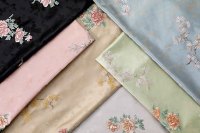 Jacquard Polyester Mélange Tissu Polyvalent Tricoté Dobby Style PVC-Enduit Tapisserie D'ameublement Rideaux Robes De Mariée Mode Tissé