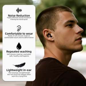 Tappi per Orecchie Riutilizzabili Personalizzati, Riduzione del Rumore, Tappi in Silicone per Dormire, Cancellazione del Rumore - Product Image 6