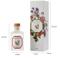 Diffuseur d'arômes Homeflower, diffuseur à bâtonnets sans flamme, rotin, grande capacité 200 ml, parfum longue durée 3 mois, aromathérapie