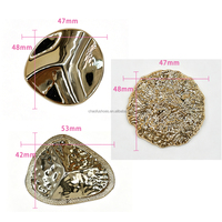 Boucles de chaussures tendance en plastique électroplaqué, motifs floraux, papillons et yeux variés, accessoires de chaussures à clous et à picots, vente en gros