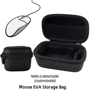 Estuche <span class=keywords><strong>para</strong></span> Ratón Impermeable de Material EVA Clásico y Duradero con Absorción de Impactos <span class=keywords><strong>para</strong></span> Uso en Exteriores, Cierre de Cremallera Negro, Servicio OEM Disponible - Product Image 1
