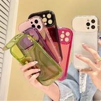 Protection pour appareil photo Style fille, étui de téléphone portable avec support pour iPhone 13 14 Plus