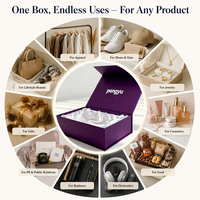Cajas de Papel Vacías para Embalaje de Cosméticos, Joyería, Negocios y Exteriores, con Tapa Magnética, de Cartón Rígido de Lujo, con Logotipo Personalizado