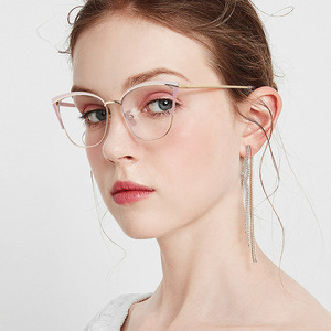 <span class=keywords><strong>Lunettes</strong></span> de soleil œil de chat pour femmes, verres photochromatiques gris, montures en métal <span class=keywords><strong>anti</strong></span>-reflets pour <span class=keywords><strong>lunettes</strong></span> de vue - Product Image 2