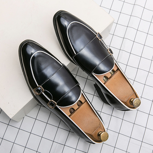 Nouvelles Chaussures Décontractées à Enfiler Grande Taille pour Hommes, Mocassins Pointus en Cuir PU de Marque pour Hommes - Product Image 5