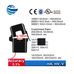 Tùy chỉnh nhà máy Giá Hot Mini thu nhỏ chia lõi hiện tại biến áp opct10al 5A/333mv 10A/333mv 50A/20mA 20A/25mA cảm biến - Product Image 2