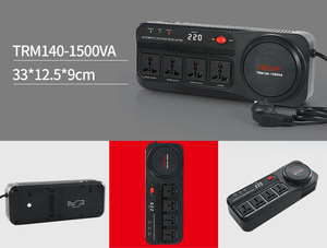 1000VA電力 220Vソケット AC自動電圧調整器 安定器 AVR 4つの出力ソケット付き - Product Image 5