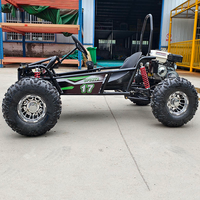 Kart Todoterreno de Cuatro Ruedas para Adultos, Kart a Pedales con Tracción de Cadena, Motor de Gasolina de 4 Tiempos y 212cc, Velocidad Máxima de 80km/h, Nuevo para Exteriores