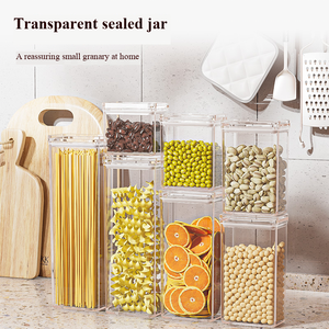 Conjunto de Potes de Especiarias Empilháveis em Acrílico Personalizados OEM Sem BPA para Casa e Cozinha com Tampa Fabricante - Product Image 2
